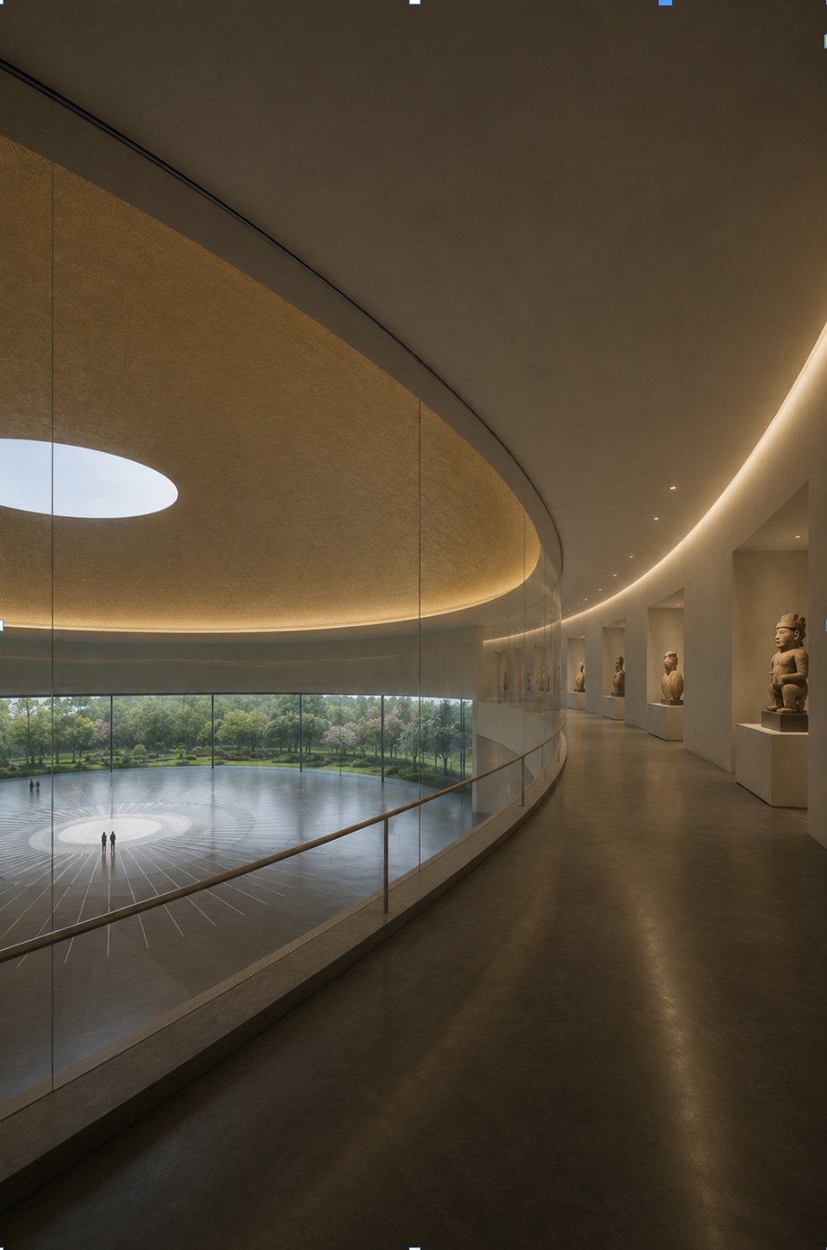 The gallery ring above the agora